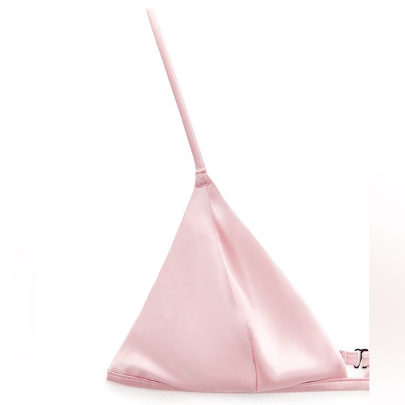 NWT Barbie x Zara pink satin bralette Small - Picture 3 of 11